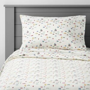 Pillowfort - Queen City Cars Cotton Sheet Set - Pillowfort